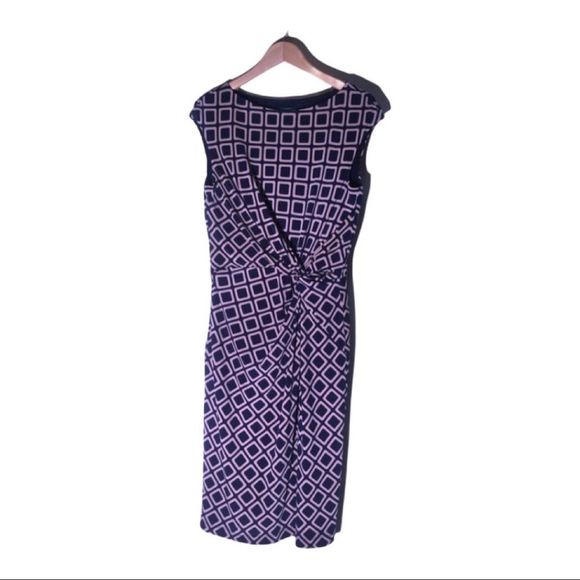 Lauren Ralph Lauren Dresses & Skirts - LAUREN Navy & Tan Geometric Print Dress